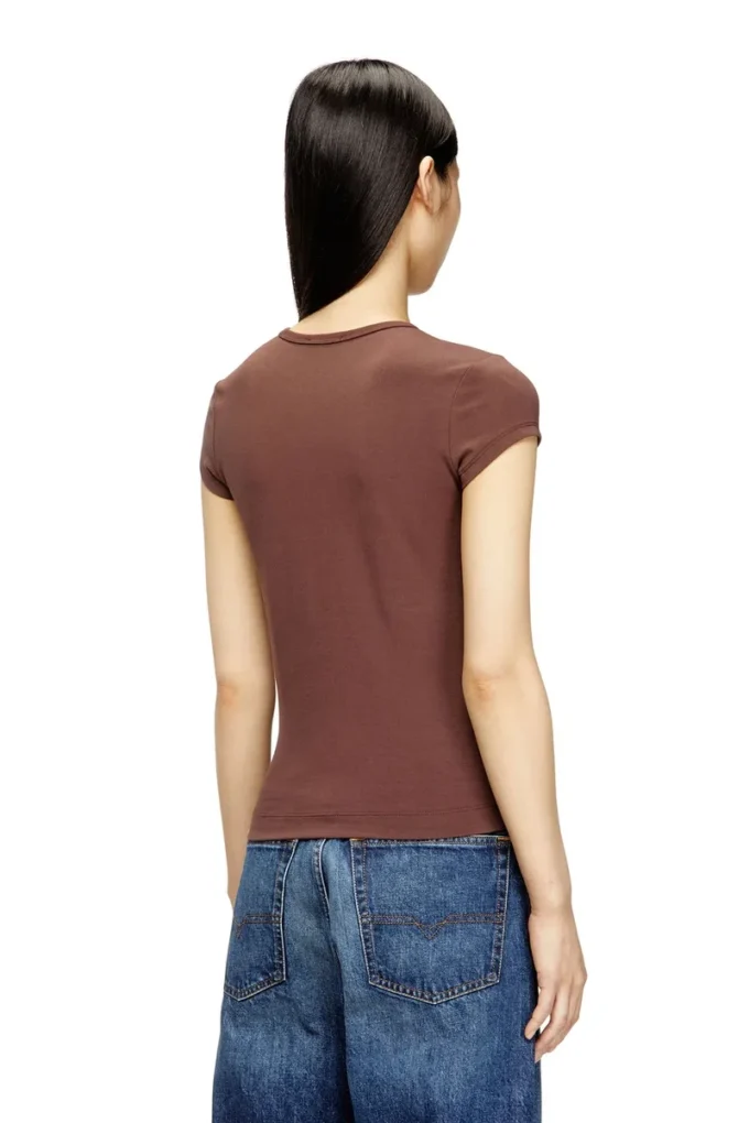 t-angie-od T-shirt with cut-out embroidered logo t-angie-od T-shirt with cut-out embroidered logo
