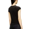 t-angie-od T-shirt with cut-out embroidered logo t-angie-od T-shirt with cut-out embroidered logo