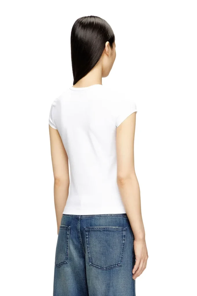 t-angie-od T-shirt with cut-out embroidered logo t-angie-od T-shirt with cut-out embroidered logo