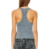 t-aniesse Ribbed racerback top with button opening t-aniesse Ribbed racerback top with button opening