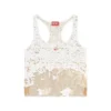 t-bils-dev Tulle tank top with destroyed jersey t-bils-dev Tulle tank top with destroyed jersey