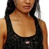 t-bils-dev Tulle tank top with destroyed jersey t-bils-dev Tulle tank top with destroyed jersey
