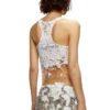 t-bils-dev Tulle tank top with destroyed jersey t-bils-dev Tulle tank top with destroyed jersey