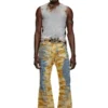 t-bisco-burn-art Tulle top with burning plastic print t-bisco-burn-art Tulle top with burning plastic print