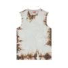 t-bisco-burn-art Tulle top with burning plastic print t-bisco-burn-art Tulle top with burning plastic print