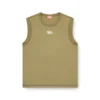 t-bisco-iod Sleeveless cotton top with metallic Oval D t-bisco-iod Sleeveless cotton top with metallic Oval D