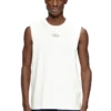t-bisco-iod Sleeveless cotton top with metallic Oval D t-bisco-iod Sleeveless cotton top with metallic Oval D