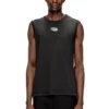 t-bisco-iod Sleeveless cotton top with metallic Oval D t-bisco-iod Sleeveless cotton top with metallic Oval D