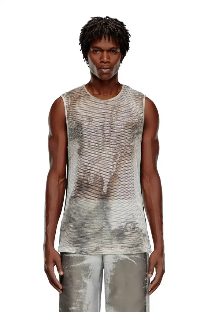 t-bisket Tank top in printed mesh t-bisket Tank top in printed mesh