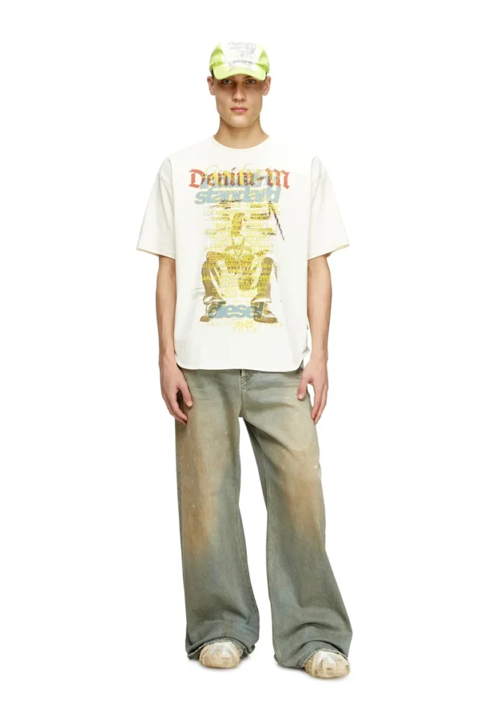 t-bix-aa T-shirt with lyrics print t-bix-aa T-shirt with lyrics print
