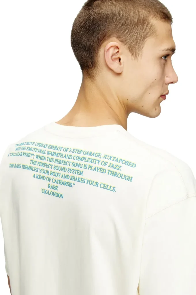 t-bix-aa T-shirt with lyrics print t-bix-aa T-shirt with lyrics print