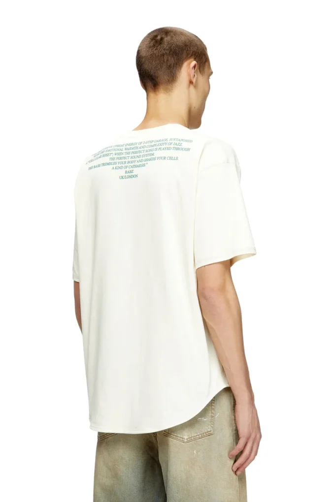 t-bix-aa T-shirt with lyrics print t-bix-aa T-shirt with lyrics print