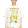 t-bix-aa T-shirt with lyrics print t-bix-aa T-shirt with lyrics print