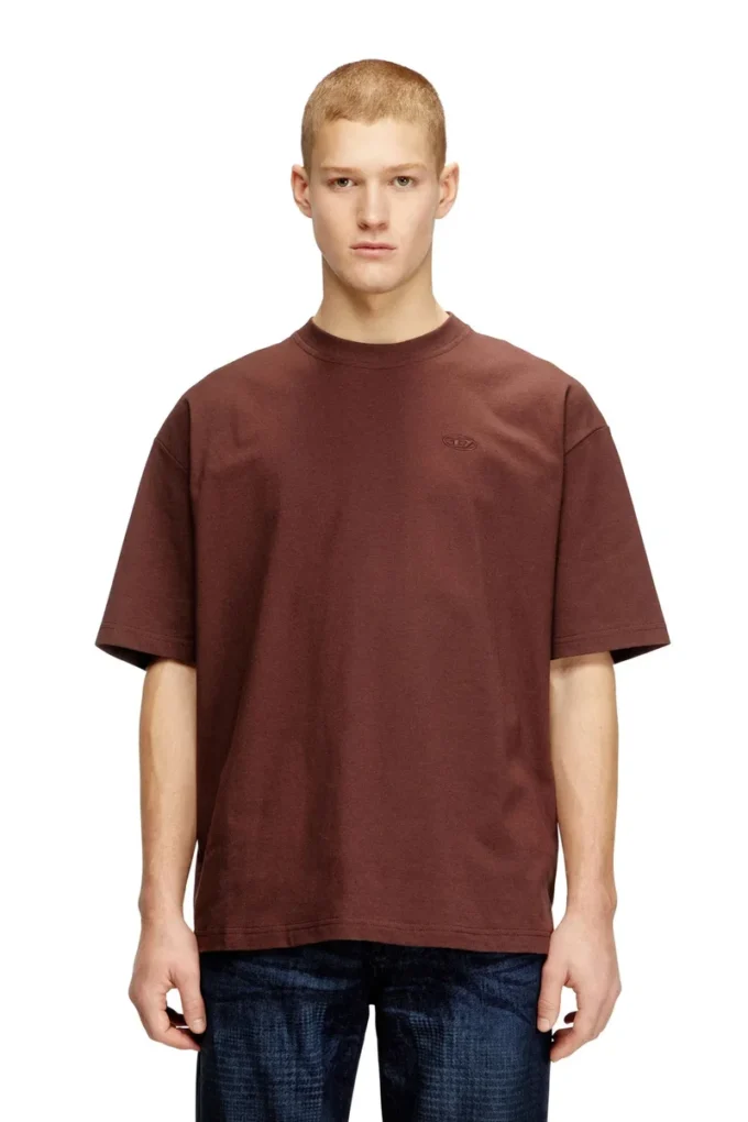 t-boggy-megoval-d T-shirt with maxi oval D embroidery t-boggy-megoval-d T-shirt with maxi oval D embroidery