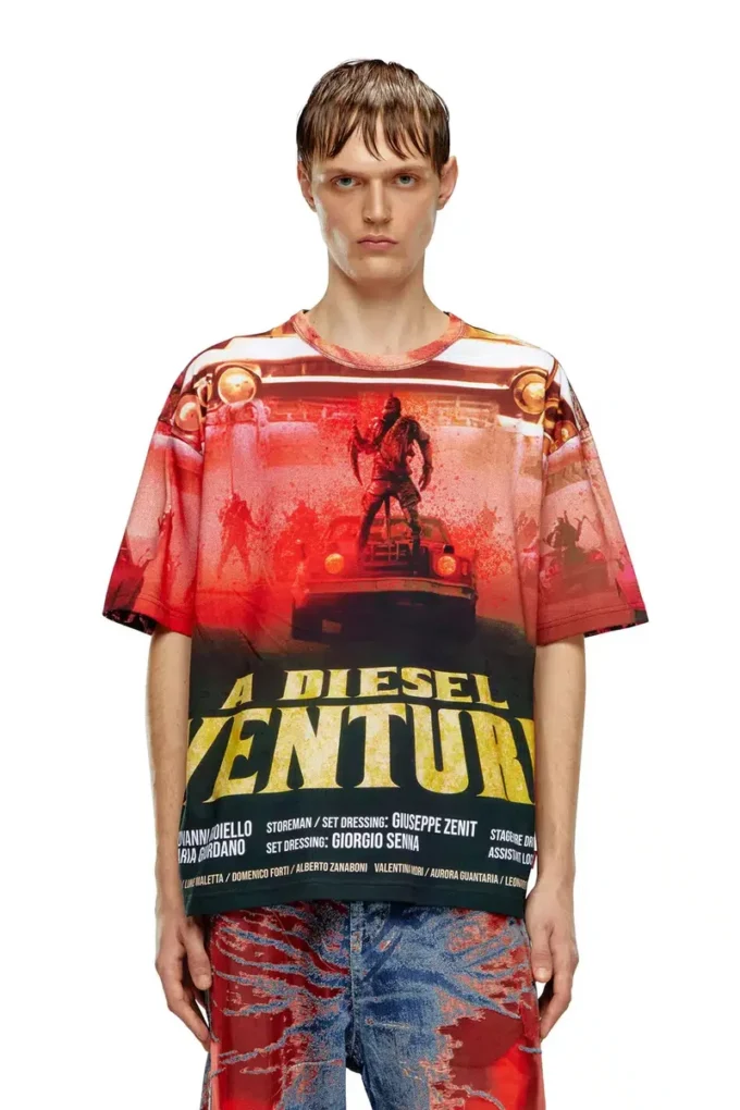 t-boxt-adventure T-shirt with Diesel film print