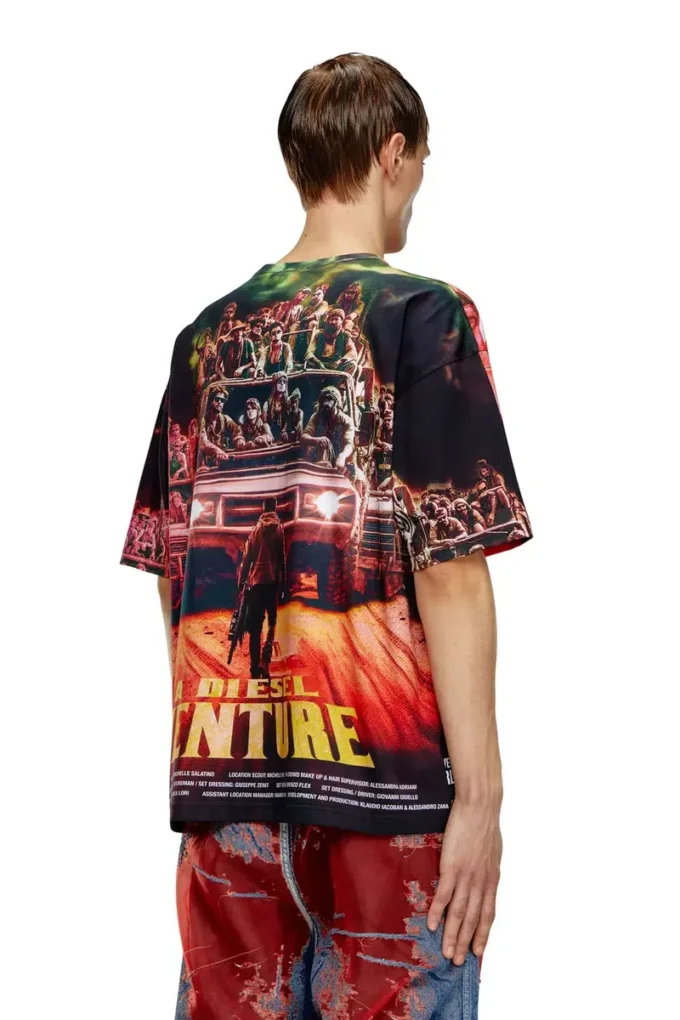 t-boxt-adventure T-shirt with Diesel film print