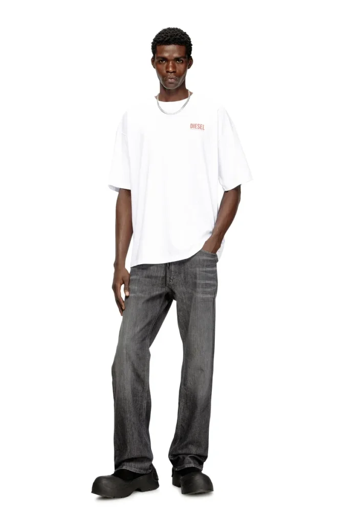 t-boxt-bisk Cotton T-shirt with Diesel Biscotto print