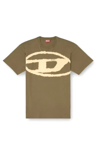 t-boxt-bleach T-shirt with bleached Oval D logo