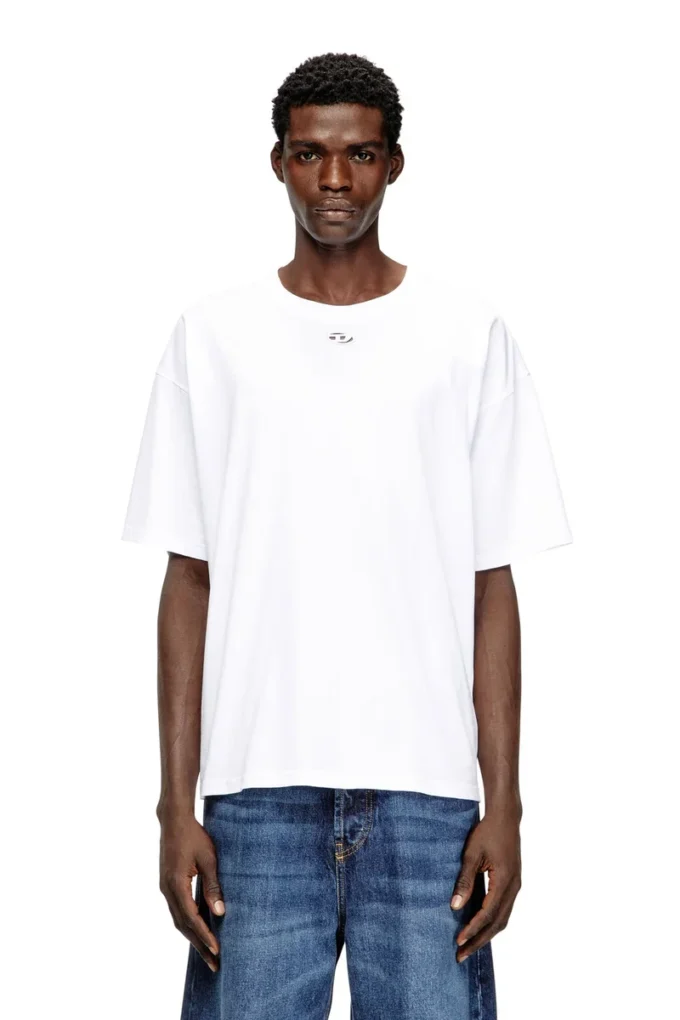 t-boxt-dco Relaxed cotton T-shirt with Oval D embroidery t-boxt-dco Relaxed cotton T-shirt with Oval D embroidery