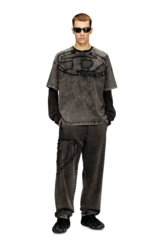t-boxt-den Relaxed cotton T-shirt with Oval D applique