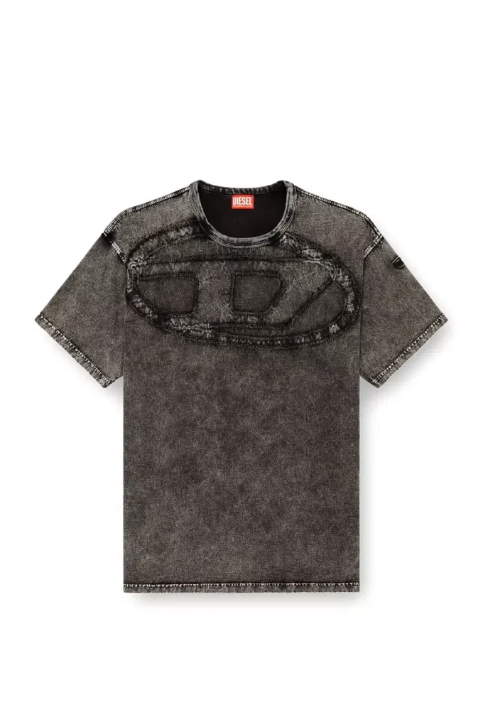 t-boxt-den Relaxed cotton T-shirt with Oval D applique t-boxt-den Relaxed cotton T-shirt with Oval D applique