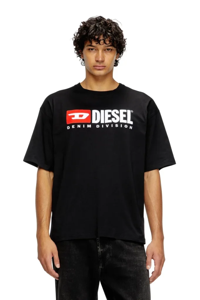 t-boxt-div T-shirt with Diesel patch logo t-boxt-div T-shirt with Diesel patch logo