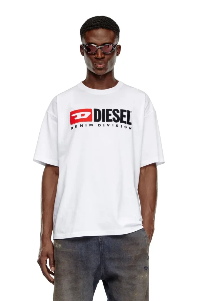 t-boxt-div T-shirt with Diesel patch logo t-boxt-div T-shirt with Diesel patch logo