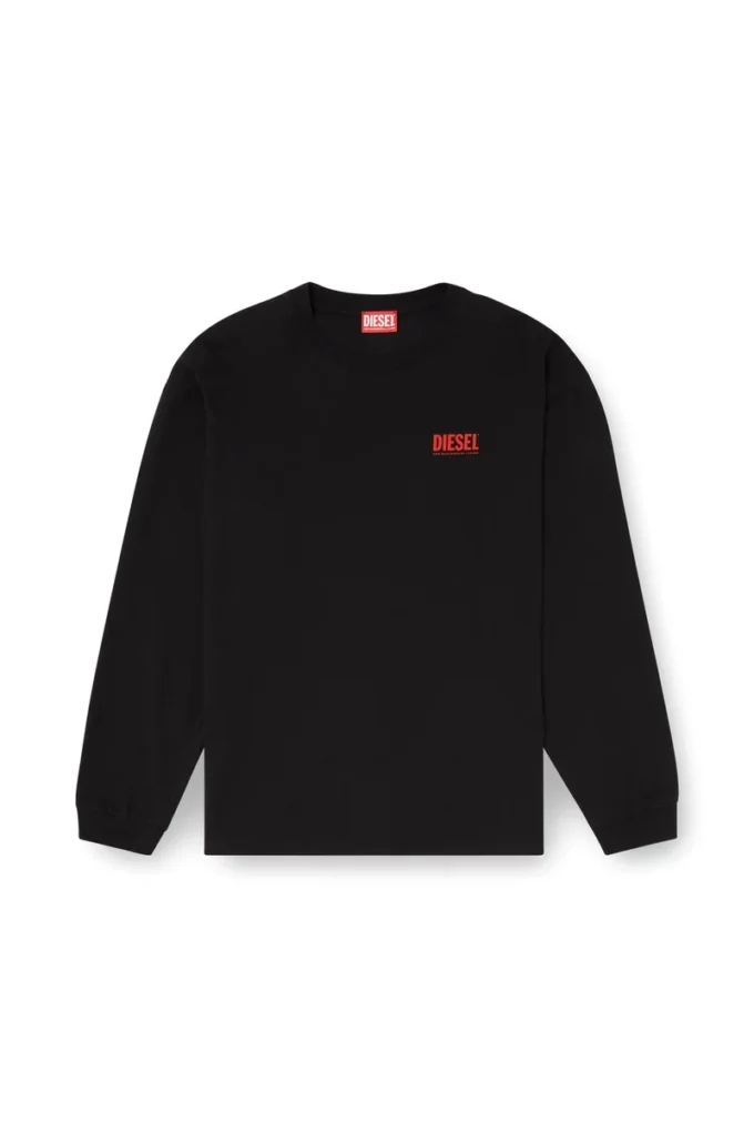 t-boxt-ls-bisk Relaxed long-sleeve T-shirt with Diesel logos t-boxt-ls-bisk Relaxed long-sleeve T-shirt with Diesel logos