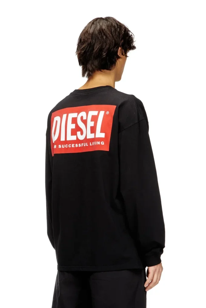 t-boxt-ls-bisk Relaxed long-sleeve T-shirt with Diesel logos t-boxt-ls-bisk Relaxed long-sleeve T-shirt with Diesel logos