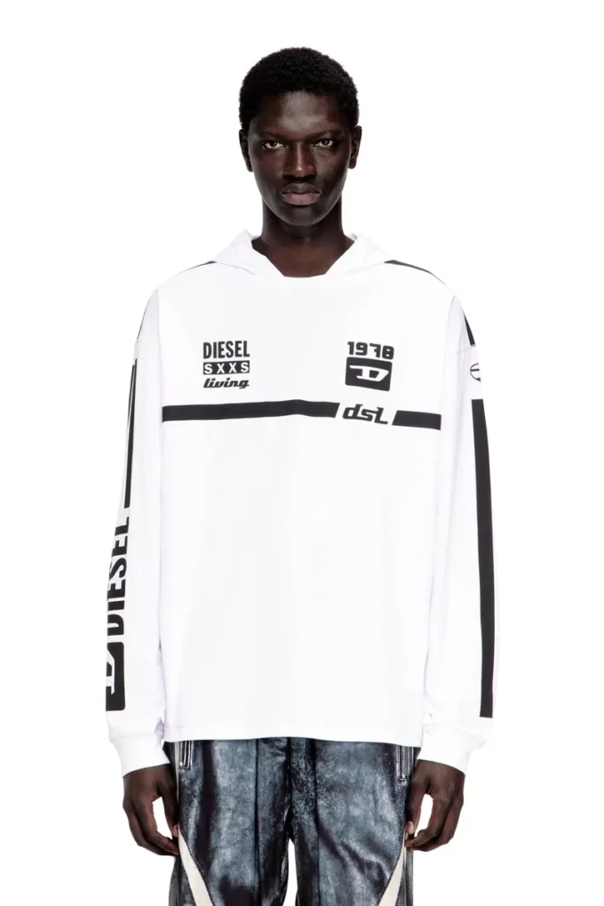 t-boxt-ls-hood-rib Hoodie T-shirt with contrast graphics t-boxt-ls-hood-rib Hoodie T-shirt with contrast graphics