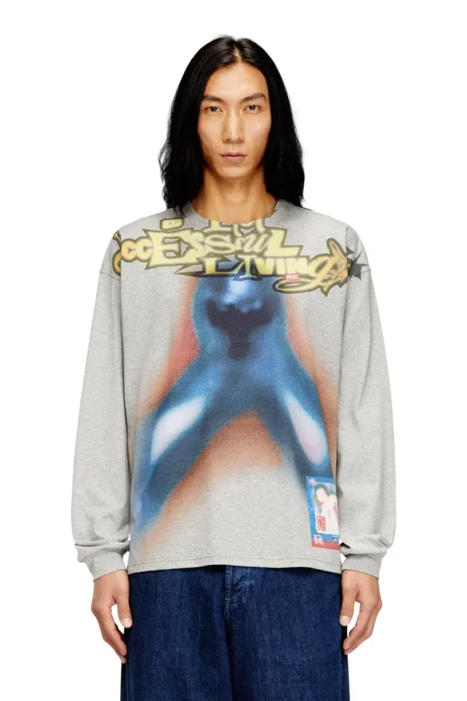 t-boxt-ls-v1 Cotton T-shirt with digital print t-boxt-ls-v1 Cotton T-shirt with digital print