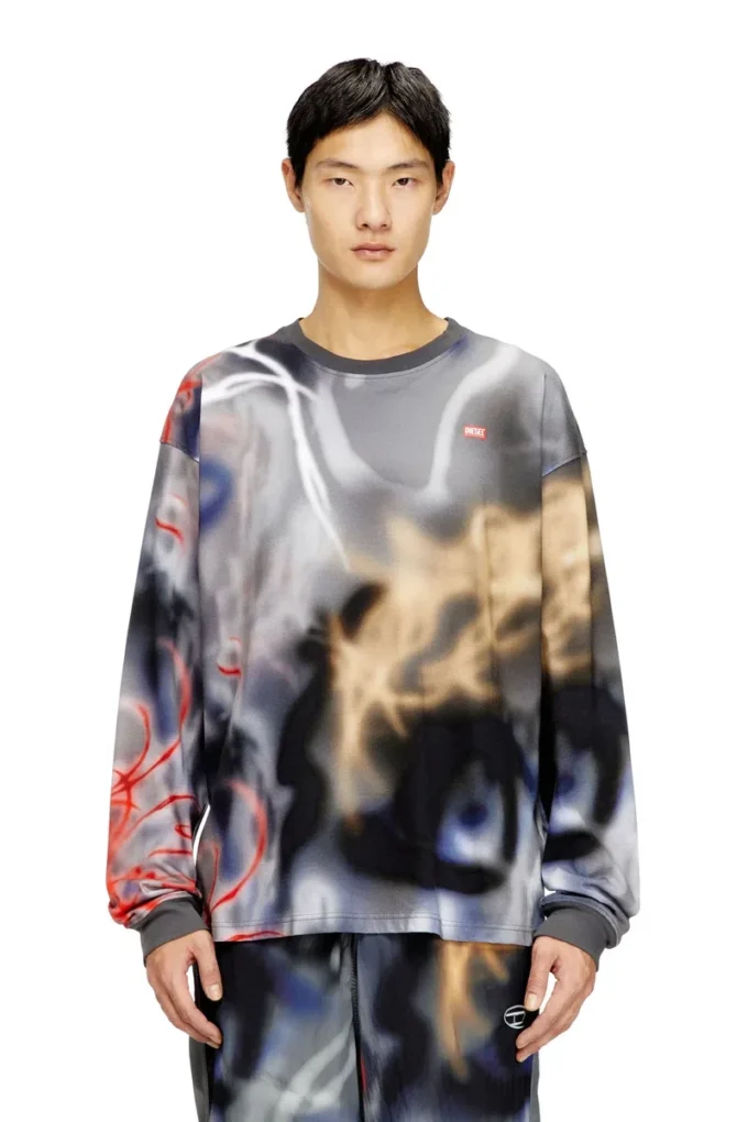 t-boxt-ls-v4 Long-sleeve graffiti-print T-shirt t-boxt-ls-v4 Long-sleeve graffiti-print T-shirt
