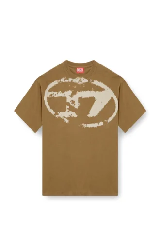 t-boxt-n14 T-shirt with distressed flocked logo