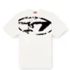 t-boxt-n14 T-shirt with distressed flocked logo t-boxt-n14 T-shirt with distressed flocked logo