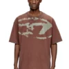 t-boxt-n14 T-shirt with distressed flocked logo t-boxt-n14 T-shirt with distressed flocked logo