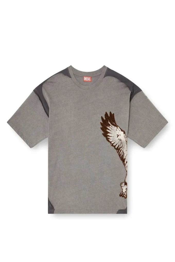 t-boxt-peeloff Peel-off T-shirt with eagle print t-boxt-peeloff Peel-off T-shirt with eagle print