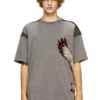 t-boxt-peeloff Peel-off T-shirt with eagle print t-boxt-peeloff Peel-off T-shirt with eagle print