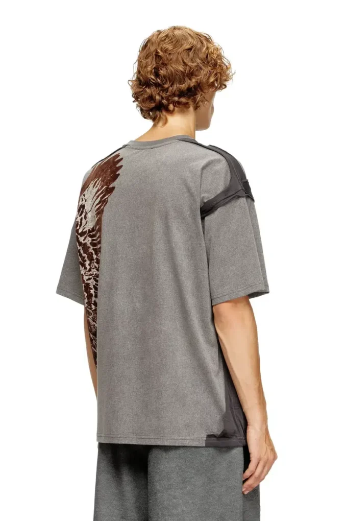 t-boxt-peeloff Peel-off T-shirt with eagle print t-boxt-peeloff Peel-off T-shirt with eagle print