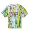 t-boxt-r13 T-shirt with trompe l’oeil cracked print t-boxt-r13 T-shirt with trompe l’oeil cracked print
