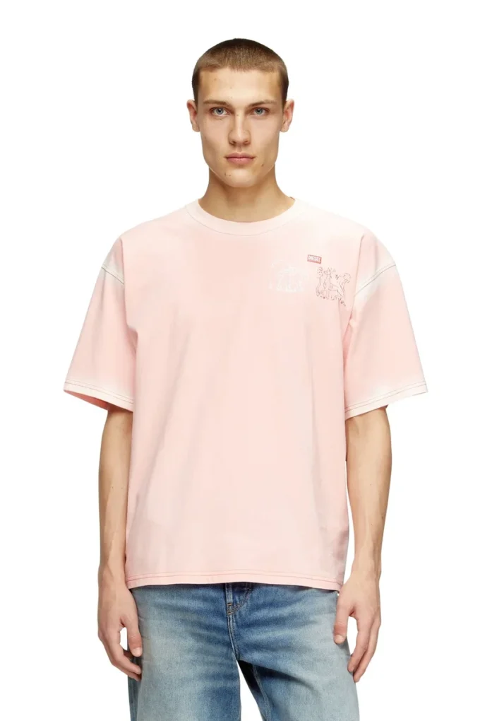 t-boxt-t10 T-shirt with sword print t-boxt-t10 T-shirt with sword print