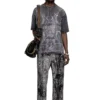 t-boxt-t13 T-shirt with tonal medieval print t-boxt-t13 T-shirt with tonal medieval print