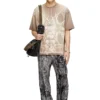 t-boxt-t13 T-shirt with tonal medieval print t-boxt-t13 T-shirt with tonal medieval print