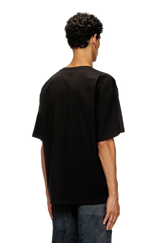 t-boxt-t21 Cotton t-shirt with Shark mouth print t-boxt-t21 Cotton t-shirt with Shark mouth print