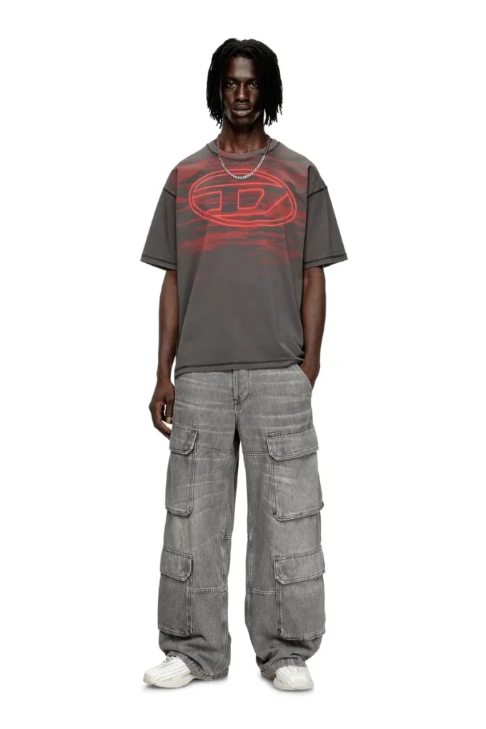 t-boxt-t5 Cotton T-shirt with Oval D print t-boxt-t5 Cotton T-shirt with Oval D print