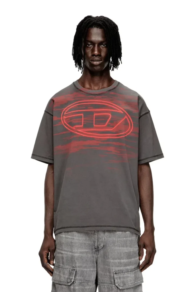 t-boxt-t5 Cotton T-shirt with Oval D print t-boxt-t5 Cotton T-shirt with Oval D print