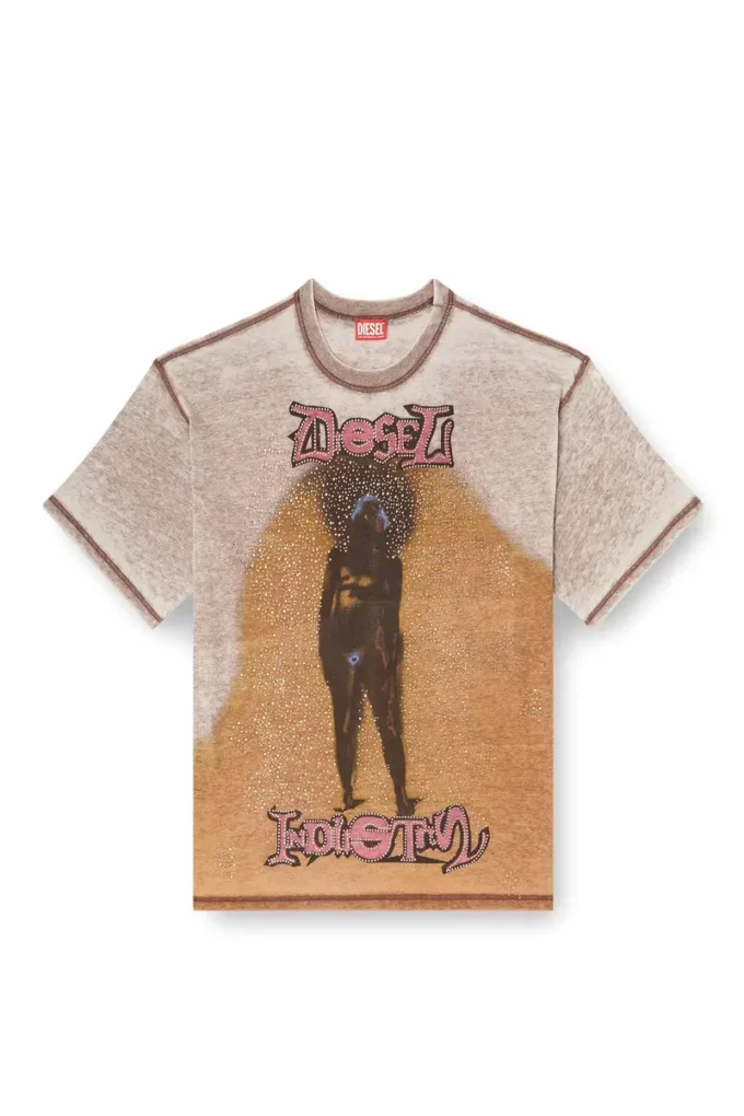 t-boxt-v12 Relaxed T-shirt with print and studs t-boxt-v12 Relaxed T-shirt with print and studs