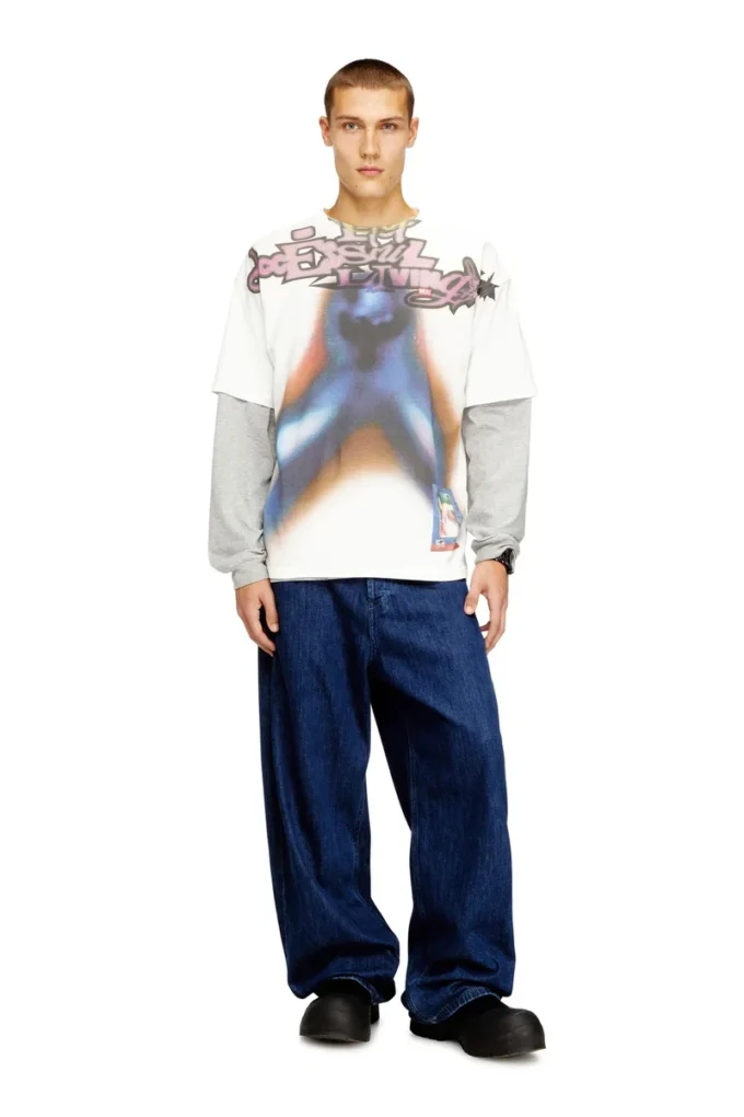 t-boxt-v13 Relaxed cotton T-shirt with digital print t-boxt-v13 Relaxed cotton T-shirt with digital print