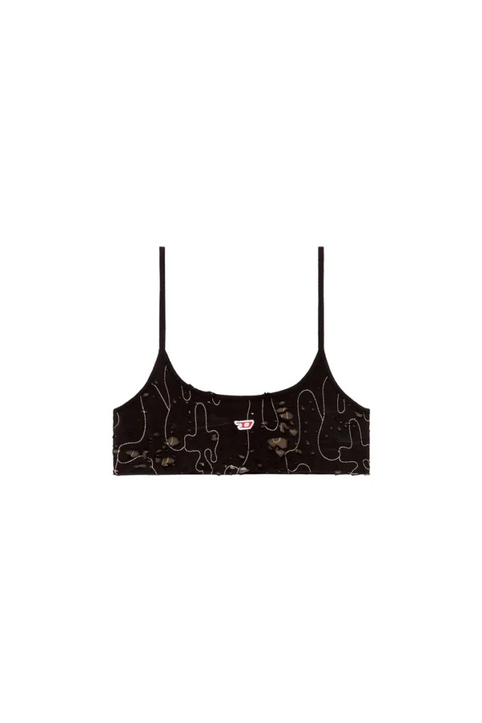 t-bra-dev Tulle bra top with destroyed jersey t-bra-dev Tulle bra top with destroyed jersey