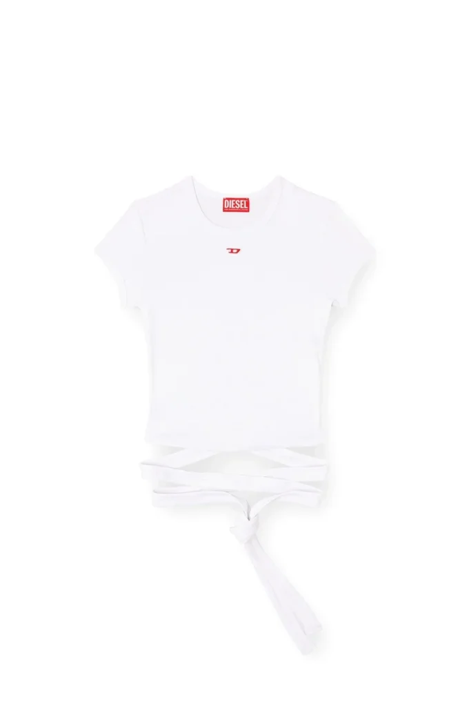 t-bunny-tail T-shirt with wrap ties t-bunny-tail T-shirt with wrap ties