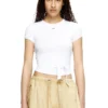 t-bunny-tail T-shirt with wrap ties t-bunny-tail T-shirt with wrap ties